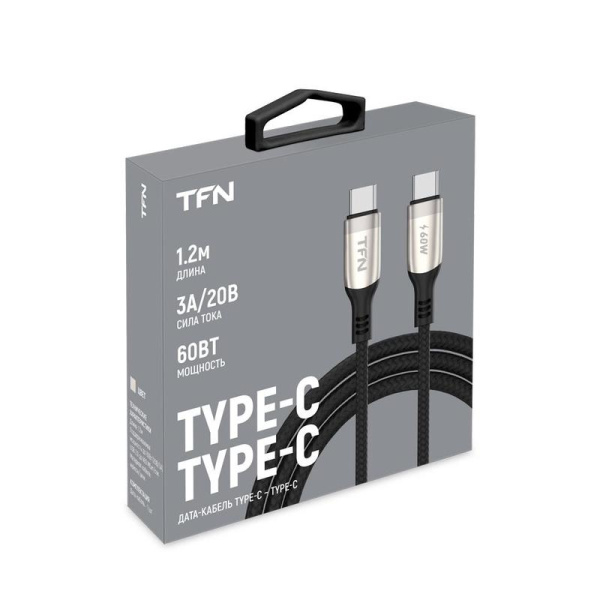 Кабель TFN USB Type-C - USB Type-C 1.2 метра (TFN-C-BLZ-CC1M-NI)