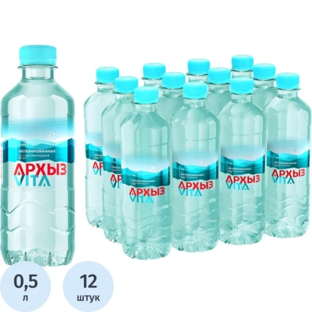 Вода минеральная Архыз Vita столовая негазированная 0.5 л Вода минеральная Архыз Vita столовая негазированная 0.5 л