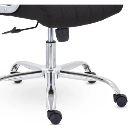 Кресло для руководителя Бостон чёрное (ткань, металл)