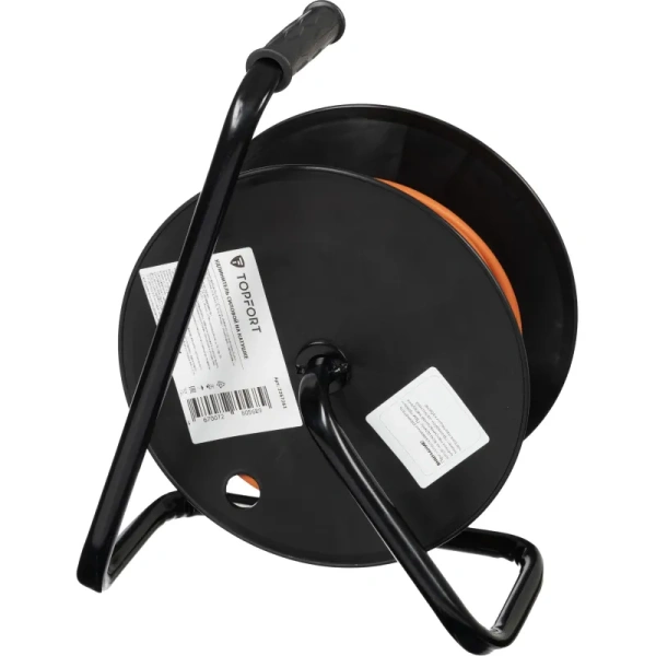 Удлинитель на катушке TOPFORT ПВС 3х2.5 кв.мм 30 м 16 А с заземлением 4  розетки (TEH303-188)