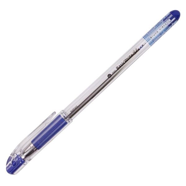 Ручка шариковая неавтоматическая Bruno Visconti BasicWrite синяя  (толщина линии 0.4 мм)