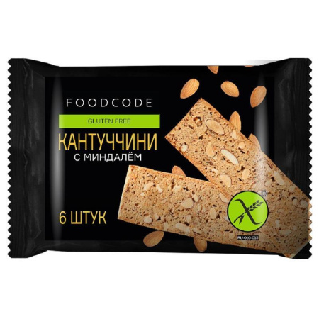 Печенье сдобное Foodcode Кантуччини с миндалем 160 г