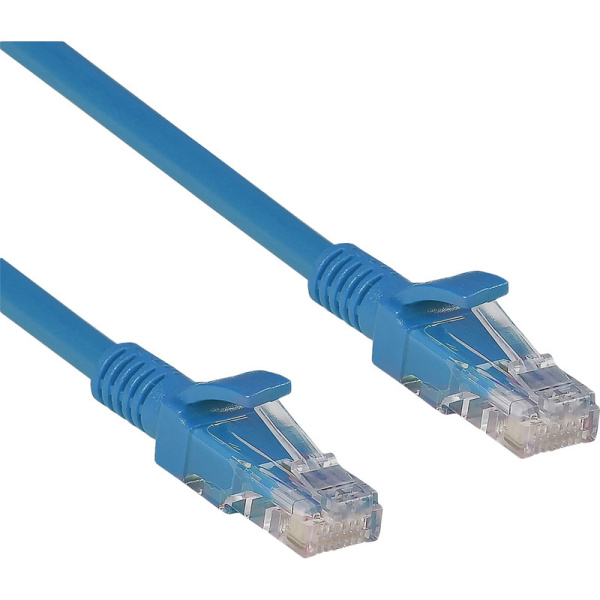 Патч-корд витая пара ExeGate UTP-RJ45-RJ45-5e-0,5M-BL 5e 0,5 м