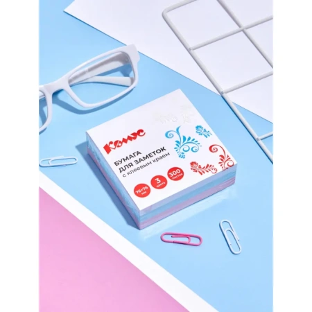 Стикеры Русская серия 76x76 мм триколор РФ (1 блок на 300 листов)