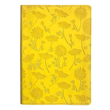 Ежедневник датированный 2022 год Infolio Camomile искусственная кожа А5 176 листов желтый