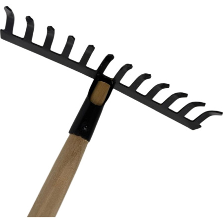 Грабли прямые с черенком 12 зубьев 31 см