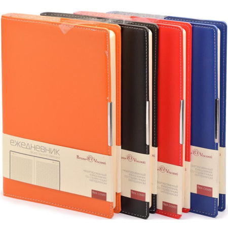 Ежедневник недатированный Bruno Visconti Metropol искусственная кожа А5 136 листов черный (143х216 мм) (артикул производителя 3-491/03) Ежедневник недатированный Bruno Visconti Metropol искусственная кожа А5 136 листов черный (143х216 мм) (артикул производителя 3-491/03)