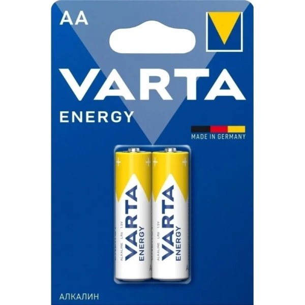 Батарейка AA пальчиковая Varta Energy (2 штуки в упаковке, 4106229412)