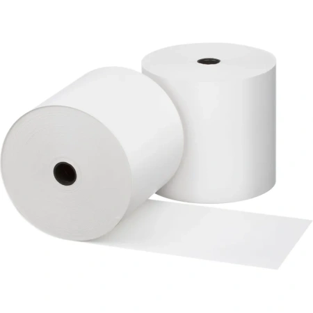 Чековая лента из термобумаги Promega jet 80 мм (диаметр 80 мм, намотка 82-86 м, втулка 12 мм, 8 штук в упаковке)