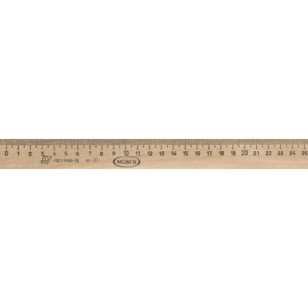 Линейка Можга (25 см, дерево)