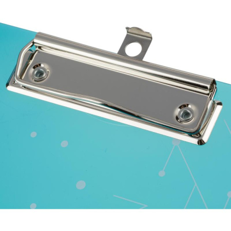 Папка-планшет с зажимом Deli А4 пластиковая синяя