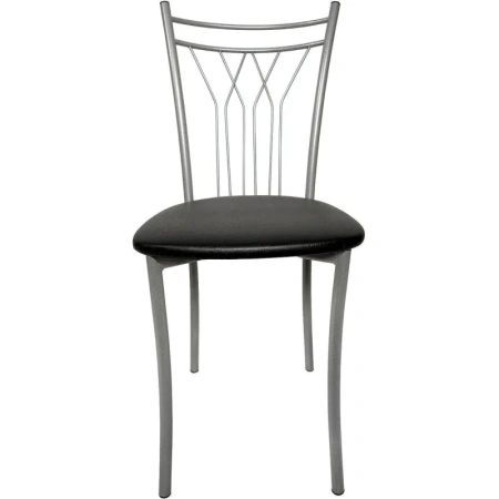 Стул обеденный Акапелло чёрный полимер (искусственная кожа, сталь)