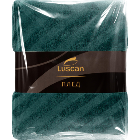 Плед Luscan микрофибра 200x220 см изумрудный
