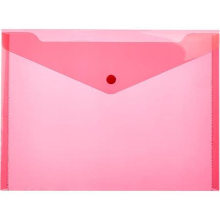 Папка-конверт на кнопке B5 ассорти 0.18 мм (10 штук в упаковке)