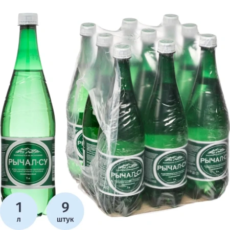 Вода минеральная Рычал-Су лечебно-столовая газированная 1 л