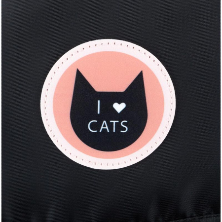 Рюкзак школьный №1 School Кошечка черный