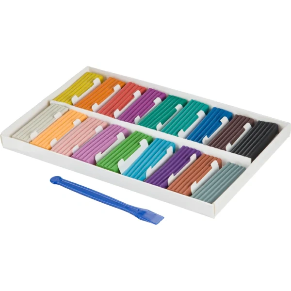 Пластилин классический Комус Класс (№1 School) ColorPics 18 цветов 360  грамм