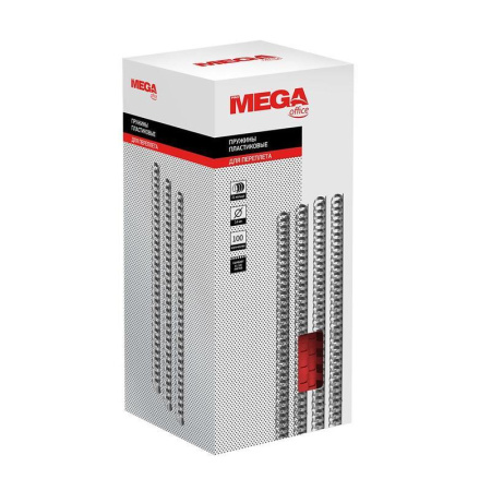 Пружины для переплета пластиковые ProMega Office 14мм красные 100шт/уп. Пружины для переплета пластиковые ProMega Office 14мм красные 100шт/уп.