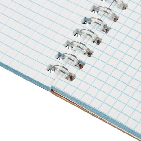 Блокнот Альт Офис 1 А6 60 листов синий в клетку на спирали (95х135 мм) (артикул производителя 61358)