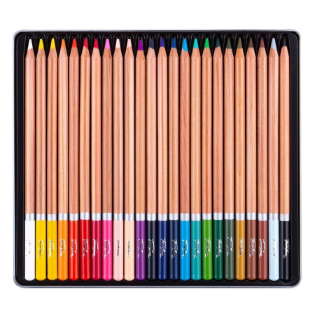 Карандаши цветные акварельные Белые Ночи 24 цвета круглые