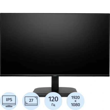 Монитор 27 Acer EK271Gbmix чёрный (UM.HE1CD.G02)