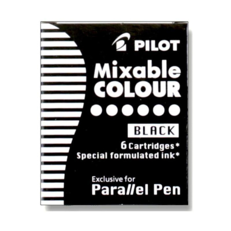Чернильный картридж Pilot Parallel Pen черный (6 штук в упаковке) Чернильный картридж Pilot Parallel Pen черный (6 штук в упаковке)