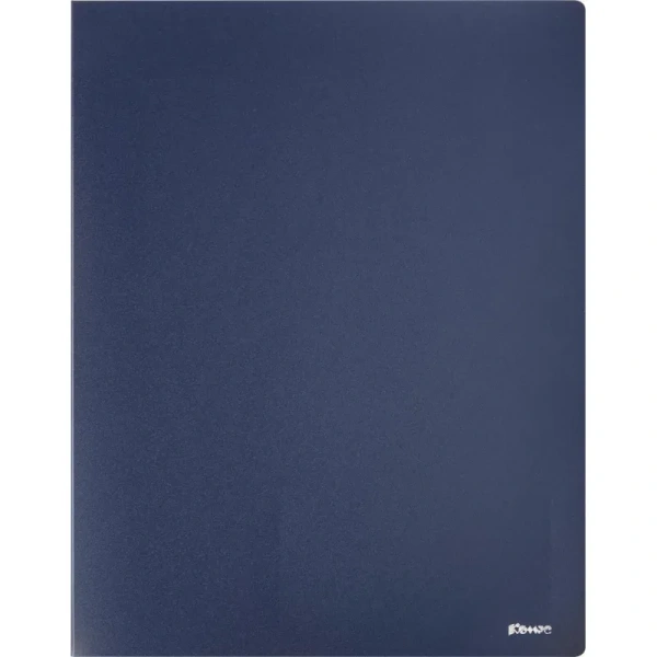 Скоросшиватель пластиковый с пружинным механизмом Комус А4 до 150 листов синий (толщина обложки 0.8 мм)