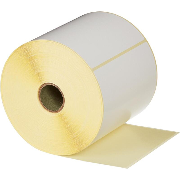 Термотрансферные этикетки 100х150 мм бумажные полуглянцевые (диаметр  втулки 25 мм, 20 рулонов по 500 этикеток)