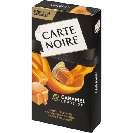 Кофе в капсулах для кофемашин Carte Noire Espresso Caramel (10 штук в  упаковке)