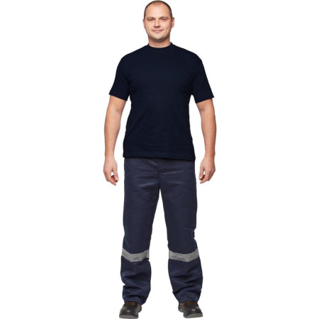 Футболка темно-синяя короткий рукав 100% хлопок ХХХХL (64-66)