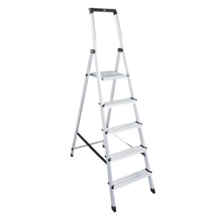 Стремянка алюминиевая 5 ступеней Krause 126238
