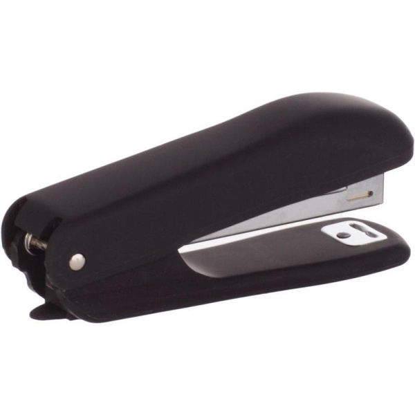 Степлер Attache Comfort  до 12 лист., soft touch покрыт, черный,№10