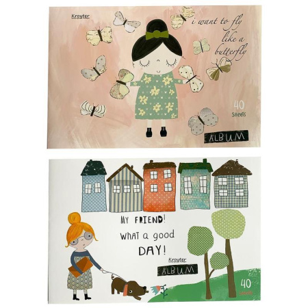 Альбом для рисования Kroyter Frends А4 40 листов