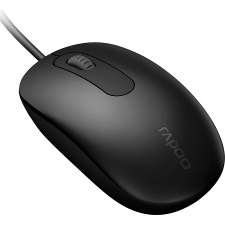 Мышь проводная Rapoo N200 черная