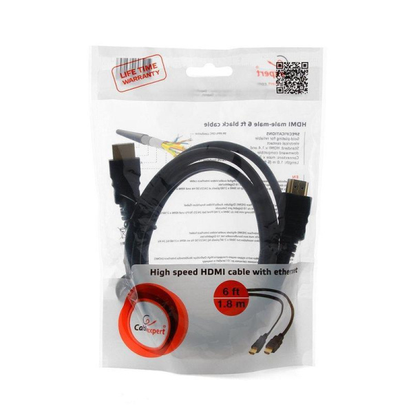 Кабель Cablexpert HDMI - HDMI 1.8 метра (CC-HDMI4-6)