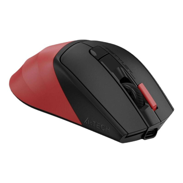 Мышь беспроводная A4Tech Fstyler FG45CS Air красная/черная