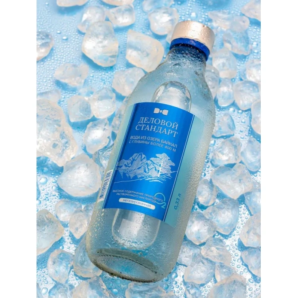 Вода питьевая Деловой Стандарт Байкальская негазированная стекло 0.33 л
