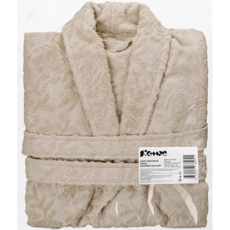 Халат махровый Комус Roesia 54 (XXL) бежевый