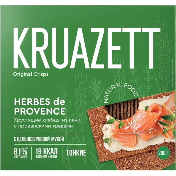 Хлебцы Круазетт ржано-пшеничные с прованскими травами 200 г