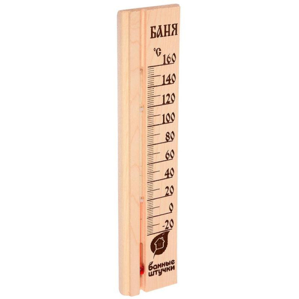 Термометр Банные штучки Баня для бани и сауны 27х6.5х1.5 см