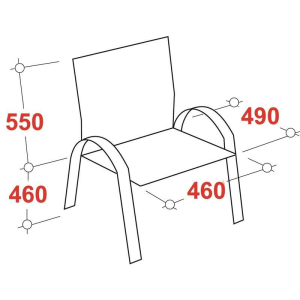 Конференц-кресло Easy Chair 811 черное (искусственная кожа, металл хромированный)