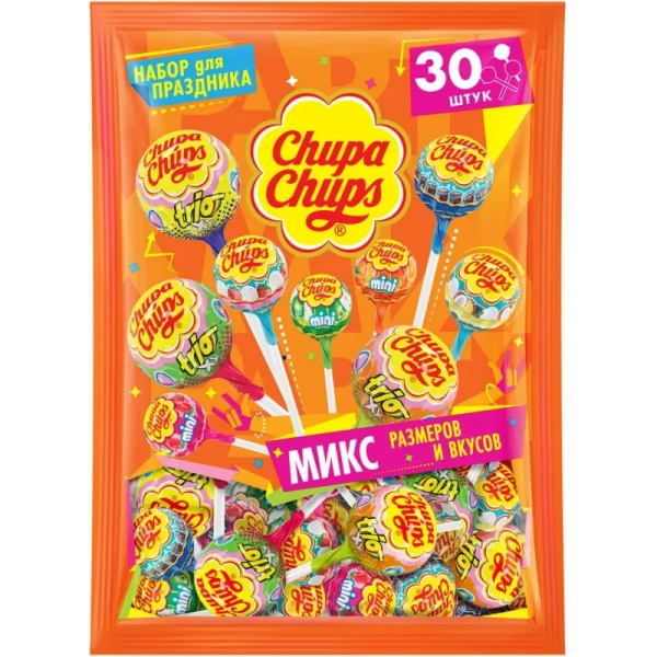 Карамель Chupa Chups Party Pack ассорти 321 г