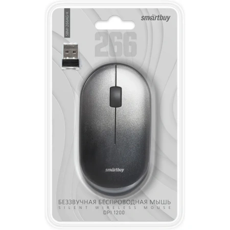 Мышь беспроводная Smartbuy 266AG черная (SBM-266AG-K)