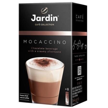 Кофе порционный растворимый Jardin 3 в 1 Mocaccino 8 пакетиков по 18 г
