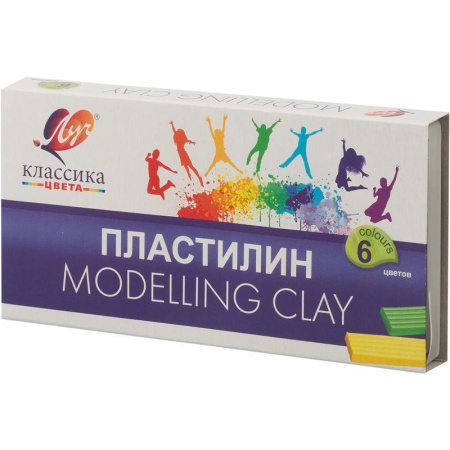 Пластилин «Классика», 6 цветов, стек