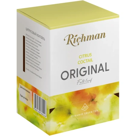 Чай зелёный Richman Citrus Coctail 20 пирамидок