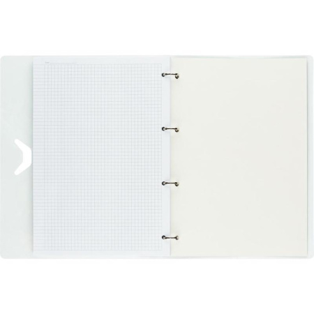 Бизнес-тетрадь Attache Selection Fluid A4 120 листов бирюзовая в клетку на кольцах (230x305 мм)