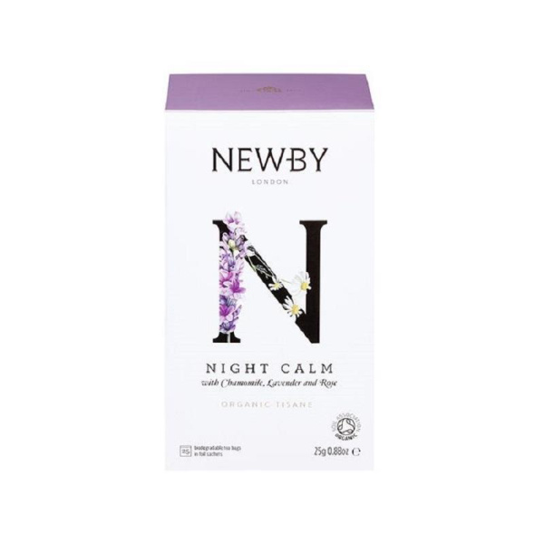 Чай Newby Night Calm Organic травяной 25 пакетиков