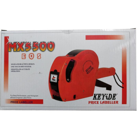 Этикет-пистолет Keyide MX5500 EOS однострочный (прямоугольная лента, 8 символов в строке, 21.5x12 мм)