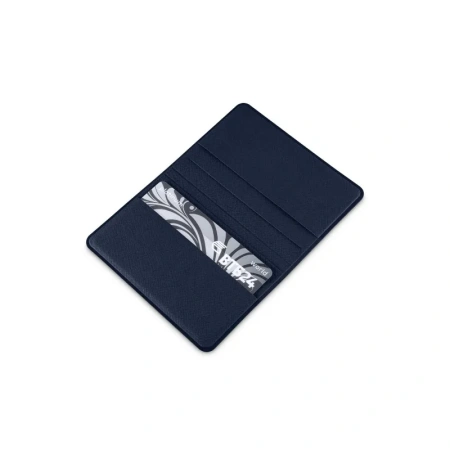 Картхолдер из экокожи синего цвета (FKKR-4E)